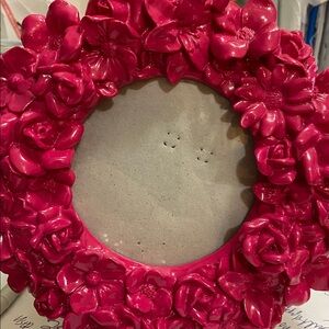 Vibrant Pink Floral Picture Frame